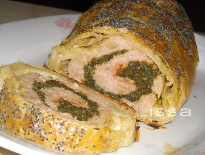 Rulada cu carne si spanac