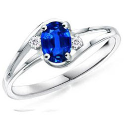 Perfect Blue Sapphire Ring