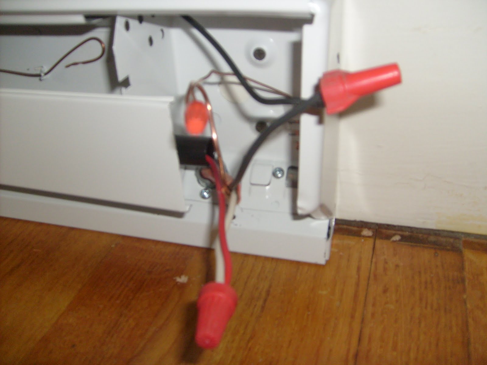 thermostat wiring for baseboard heater Wiring thermostat heater