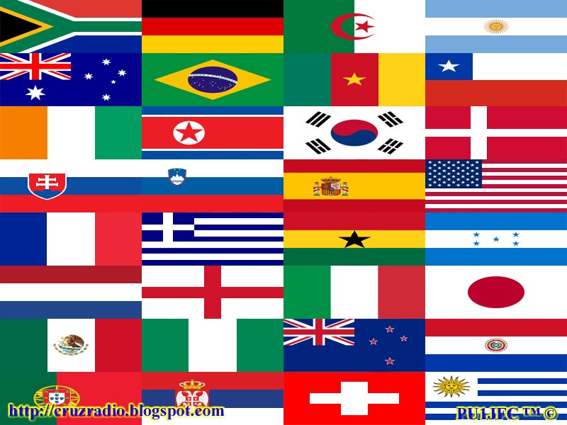 Wallpaper Flags World Cup - Bandeiras Copa do Mundo