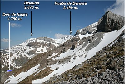 Vistas de Bisaurin durante el ascenso