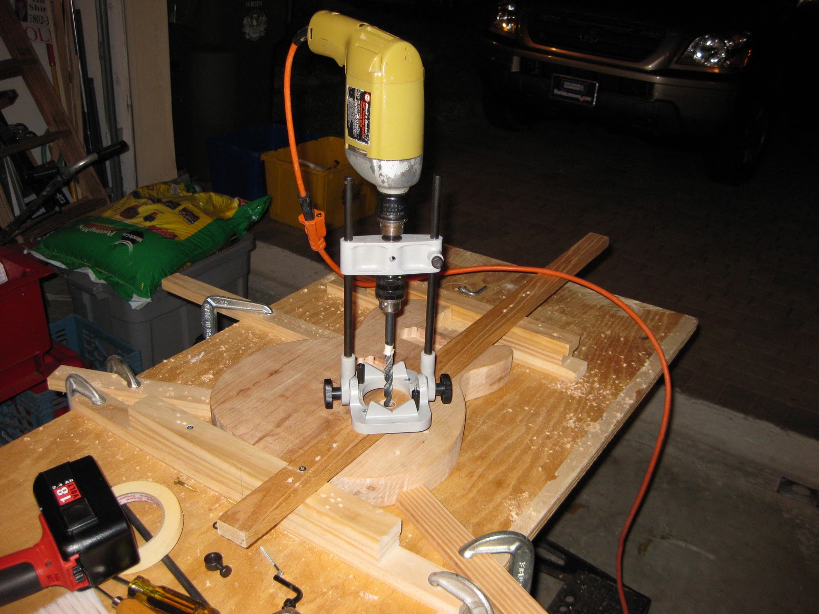 How to Build an Electric Guitar Drilling