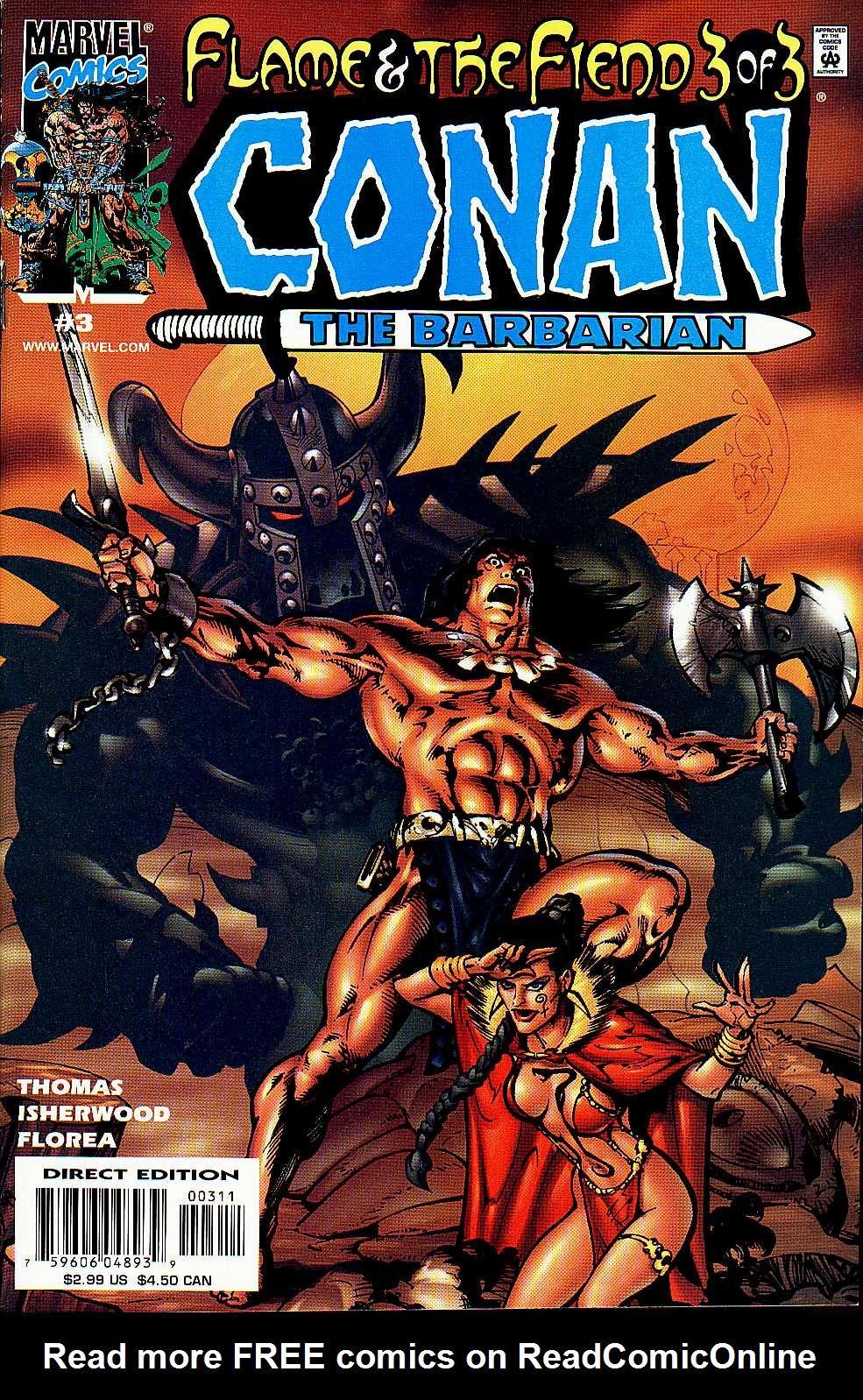 Read online Conan the Barbarian: Flame and the Fiend comic -  Issue #3 - 1