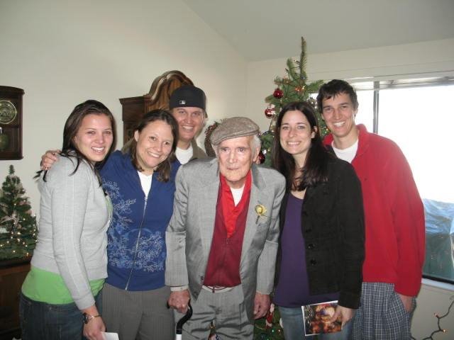 Rouffaer and Sinclair Kids with Grandpa