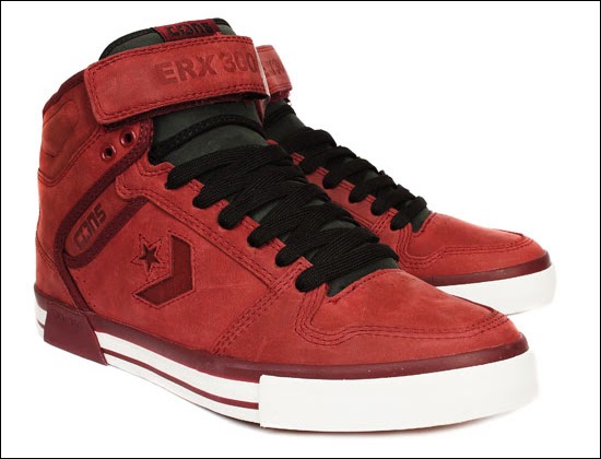 Skærpe fugtighed Dum shoes: Converse Skateboarding Cons ERX 300 Hi raspberry red skateboarding  shoes