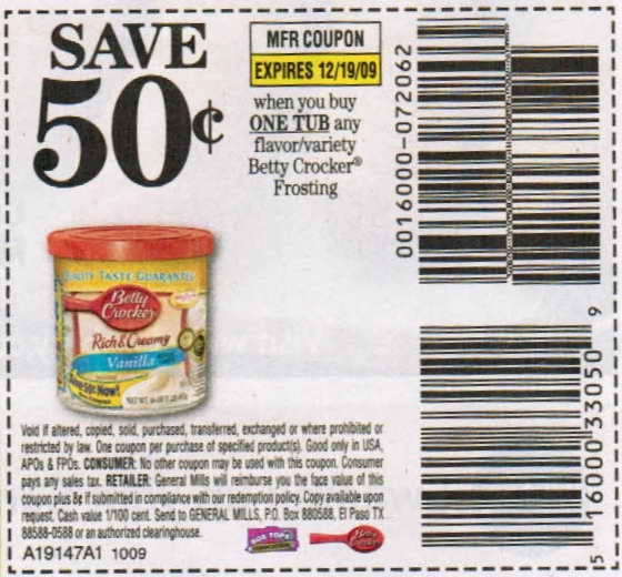 Free Coupons Online Printable Betty Crocker Coupon