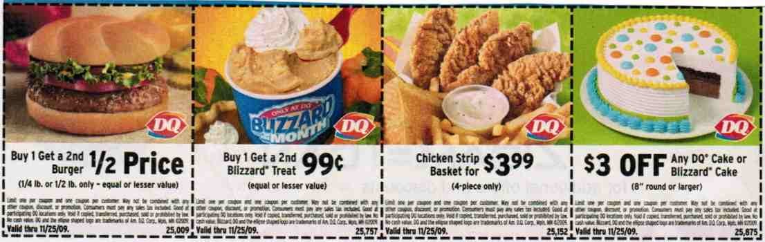 Dairy Queen Online Coupon Printable