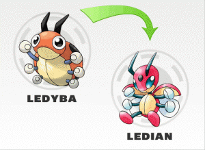 Pokemon Ledyba Evolution Chart