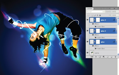 Tutorial Photoshop—Glowing Dance