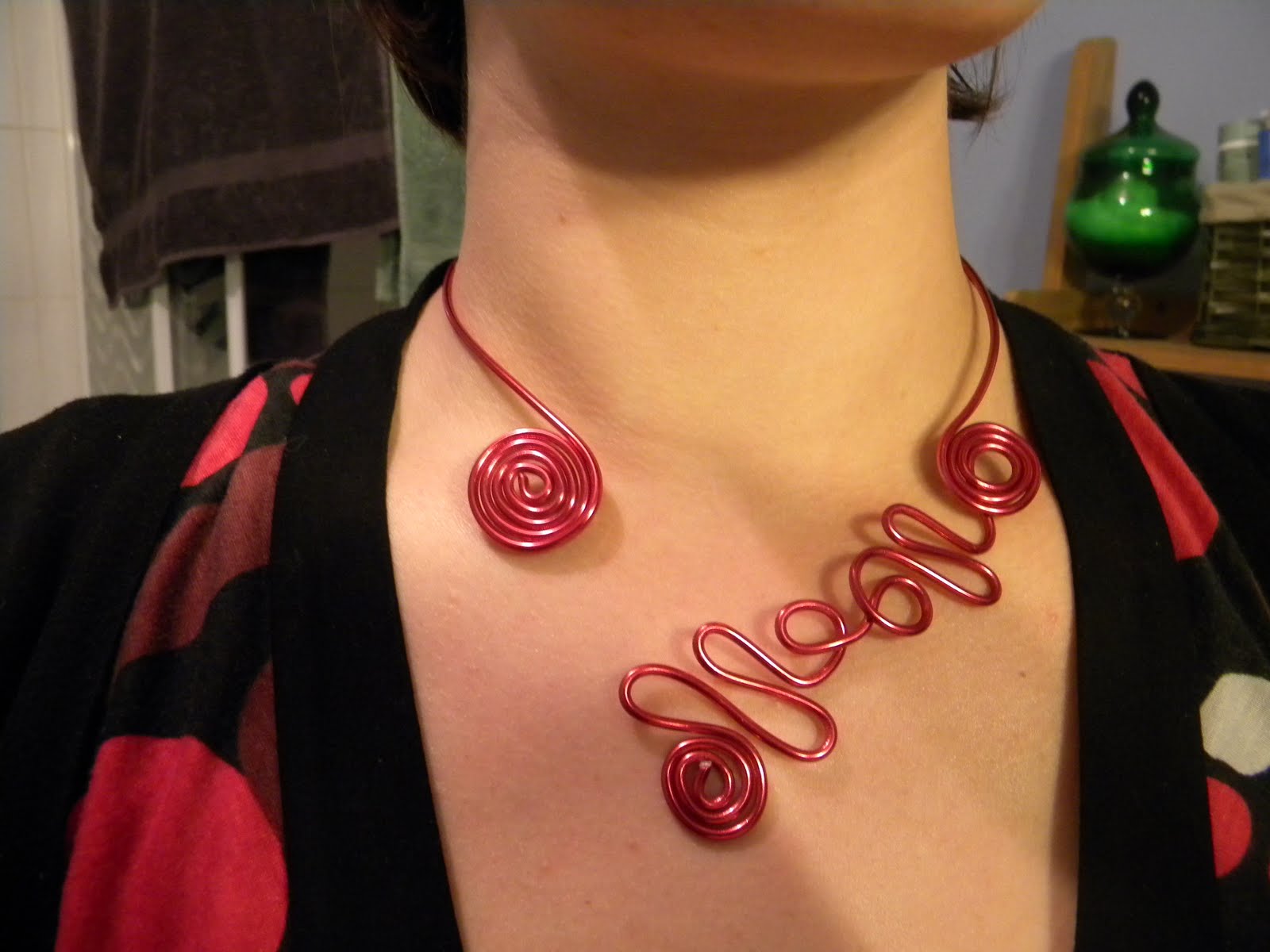 Lot Bijoux Design Spirale Aluminium Léger - Boucles D'oreilles, Pendentif, Collier, Neuf Sans Boîte