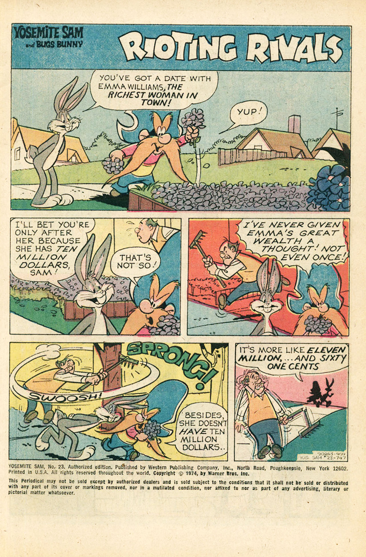 Read online Yosemite Sam and Bugs Bunny comic -  Issue #23 - 3