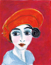 "Mr van Dongen's Lovely Red Hat - a tribute" (SOLD)