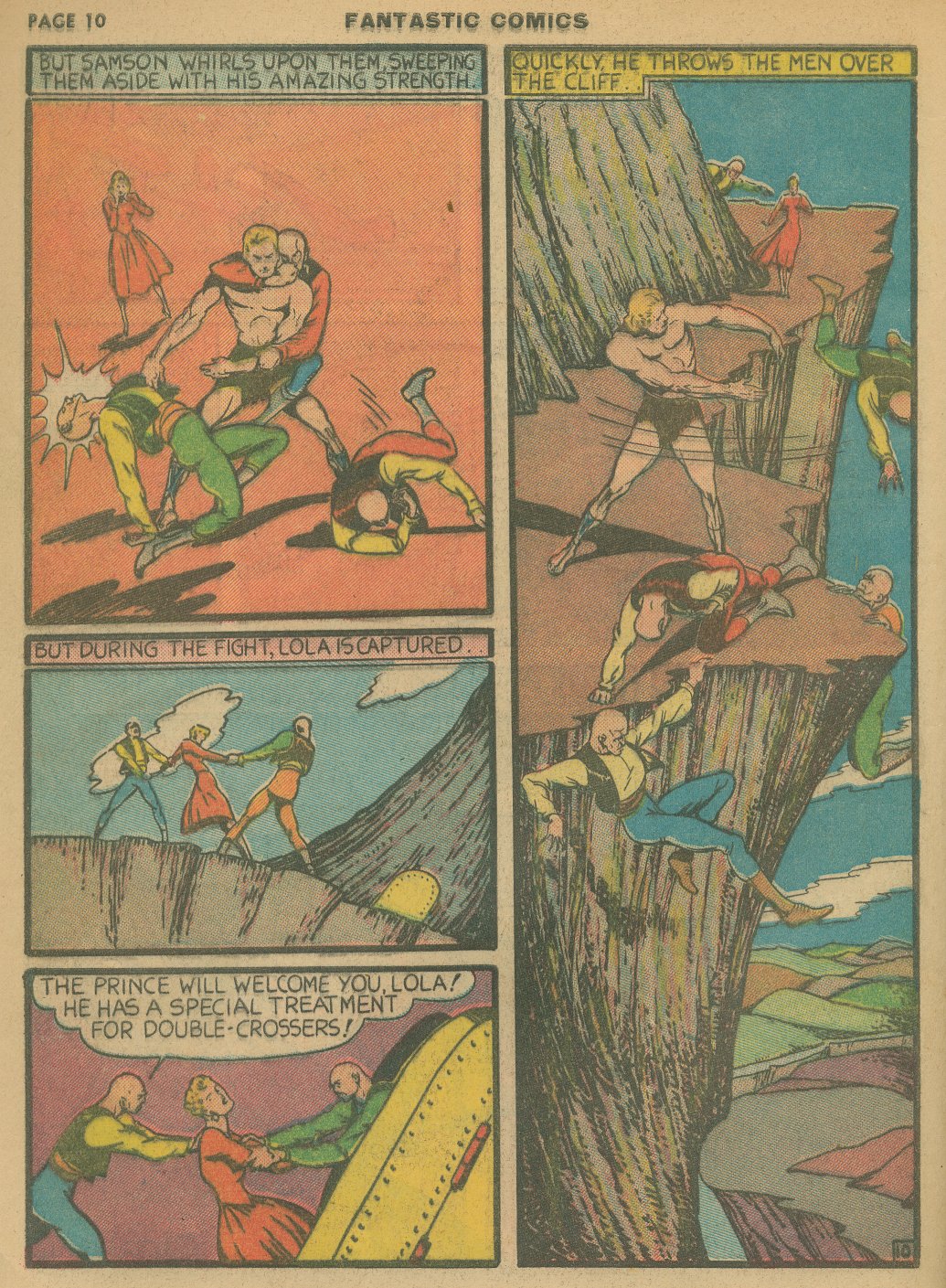 Read online Fantastic Comics comic -  Issue #8 - 12