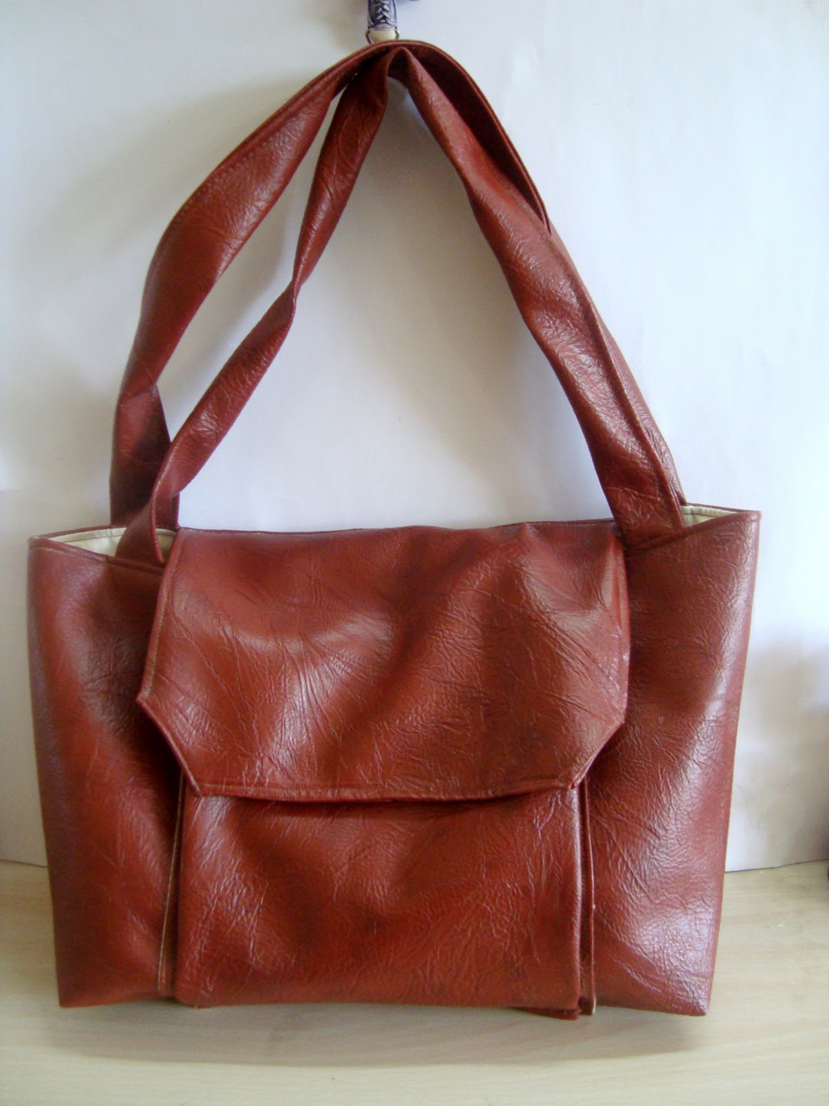 Arm Candy For You Deep Rust Faux Leather Bag