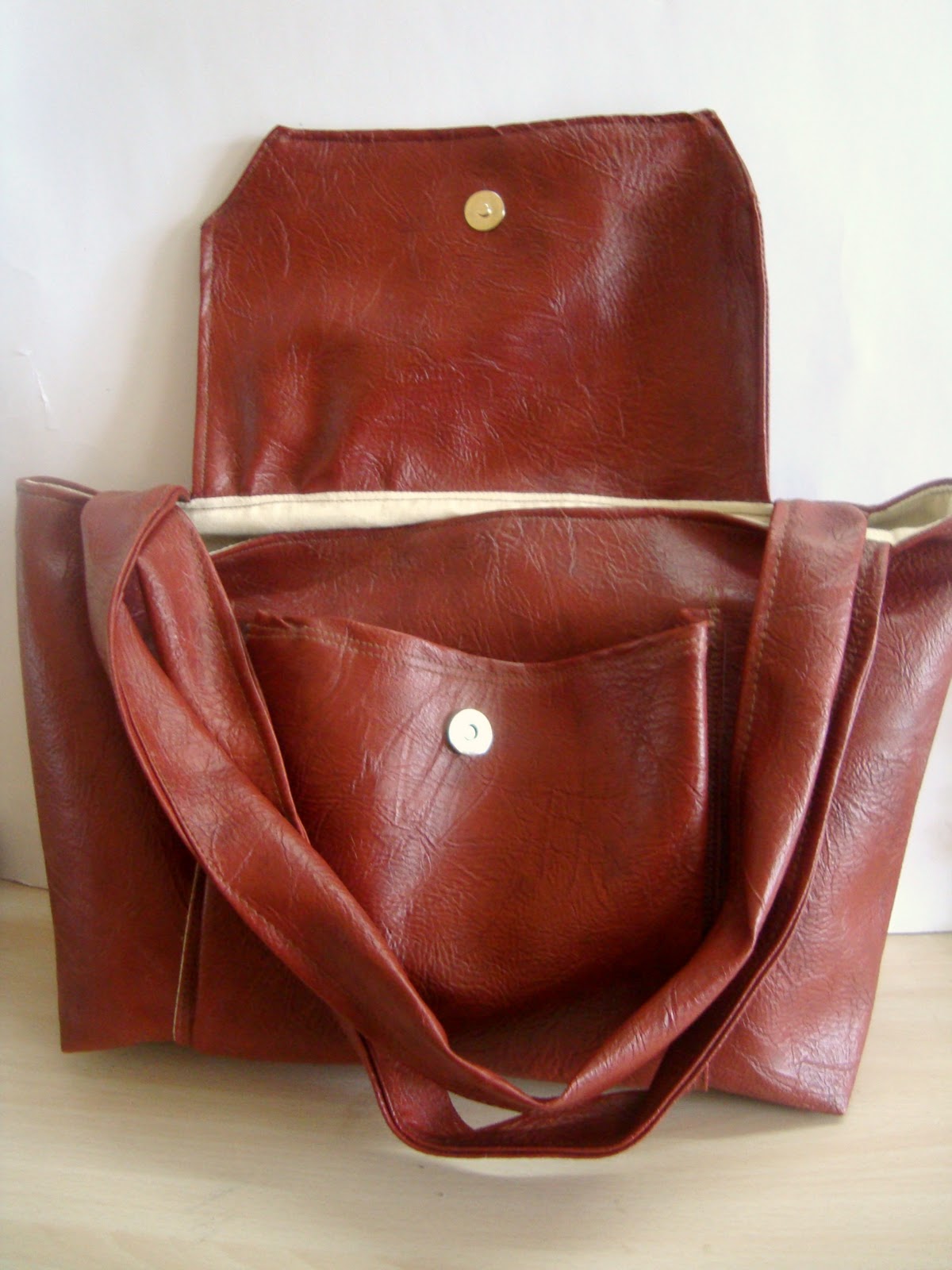 Arm Candy For You Deep Rust Faux Leather Bag