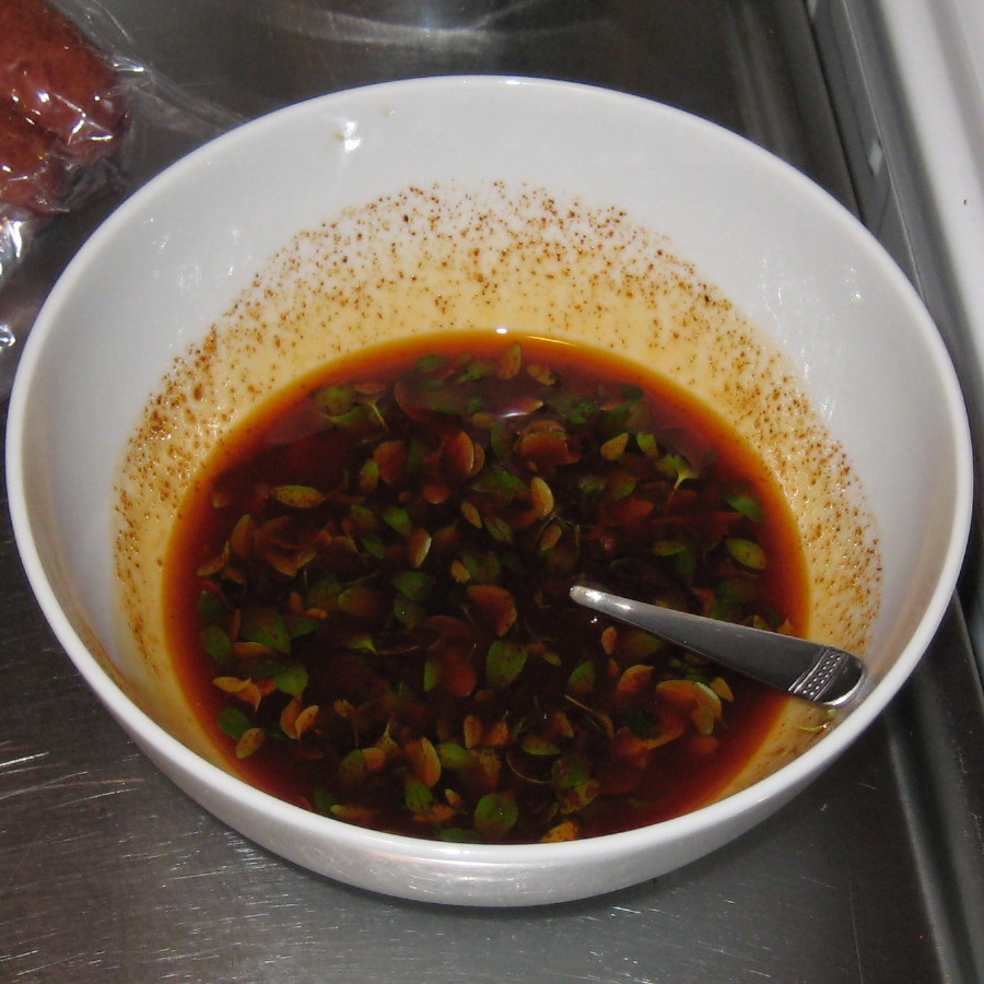 inthroaterator Paprika Glazed Shrimp & Sausage Skewers