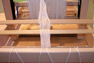 Dust Bunnies Under My Loom: Warping the Louet Jane Loom
