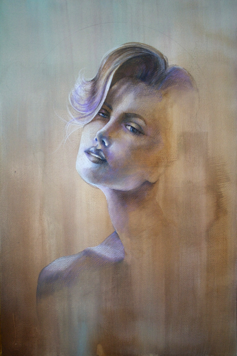 Art by Samantha DeCarlo Portraits with Acrylic and Colored Pencil