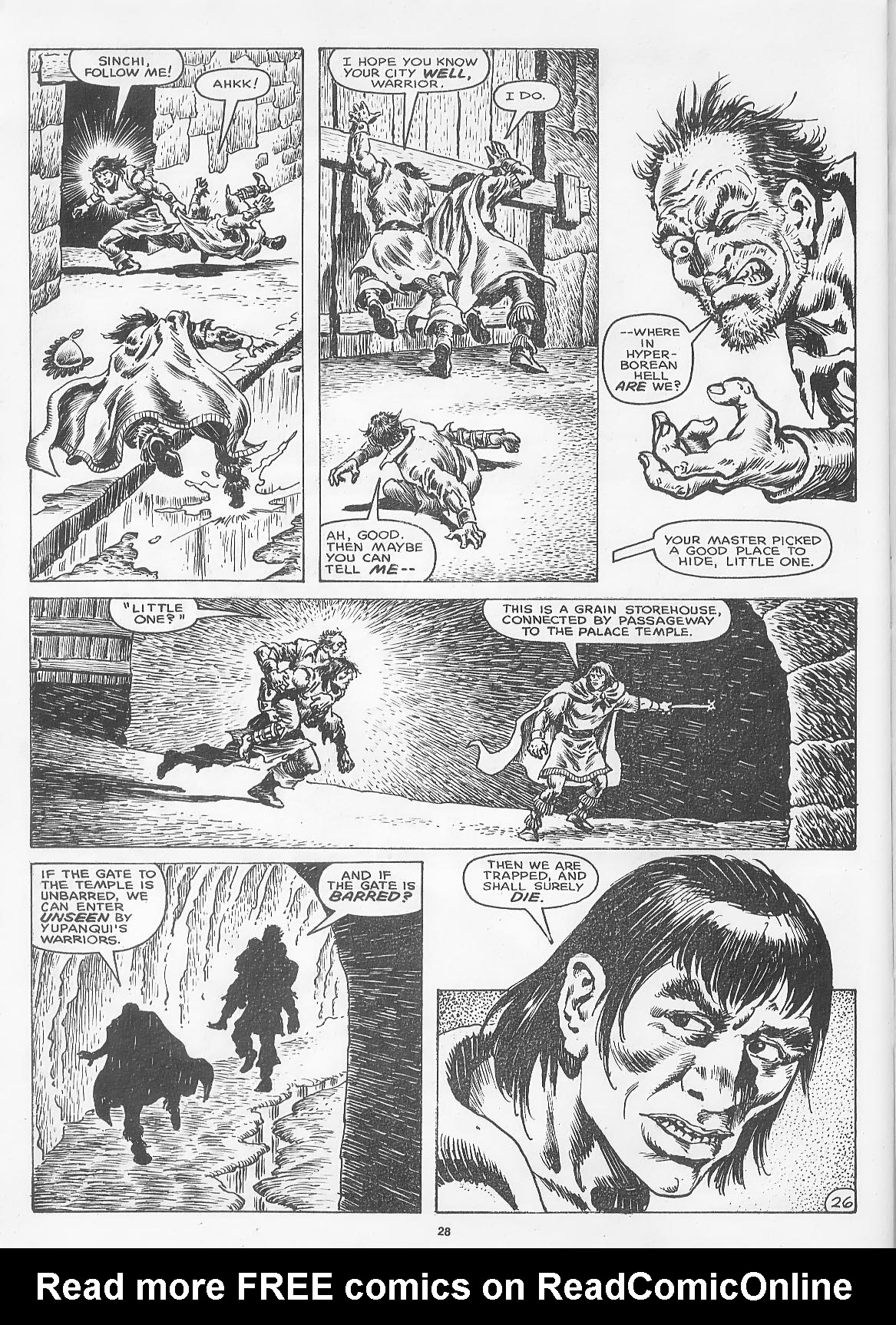 Read online The Savage Sword Of Conan comic -  Issue #166 - 30