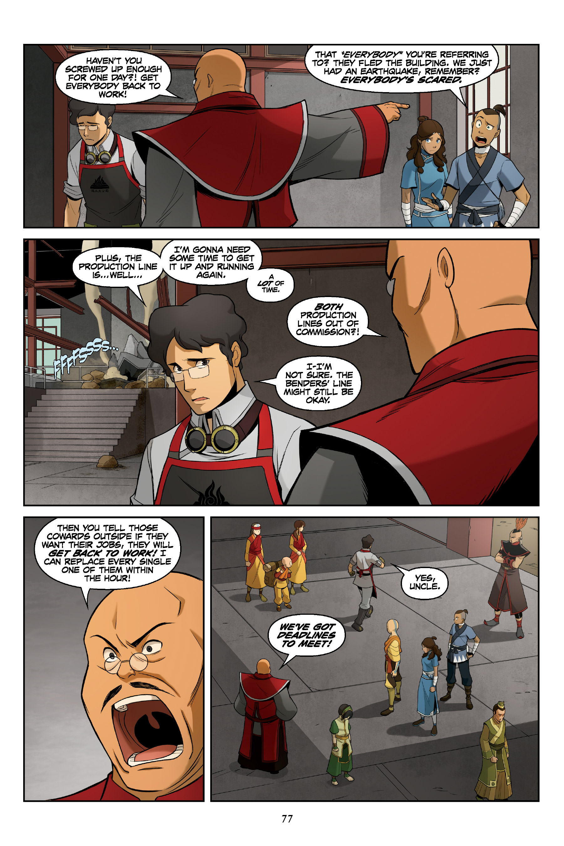 Read online Nickelodeon Avatar: The Last Airbender - The Rift comic -  Issue # _Omnibus (Part 1) - 77
