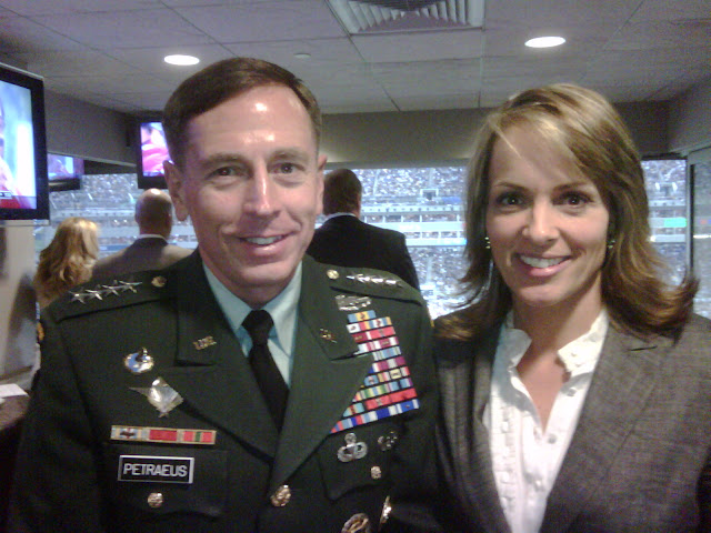 Jane skinner with General Petraeus