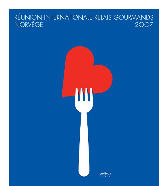 Club Copenhagen: Danish famous artist Arnoldi makes poster for prestigious International Restaurant-chain Relais Gourmands