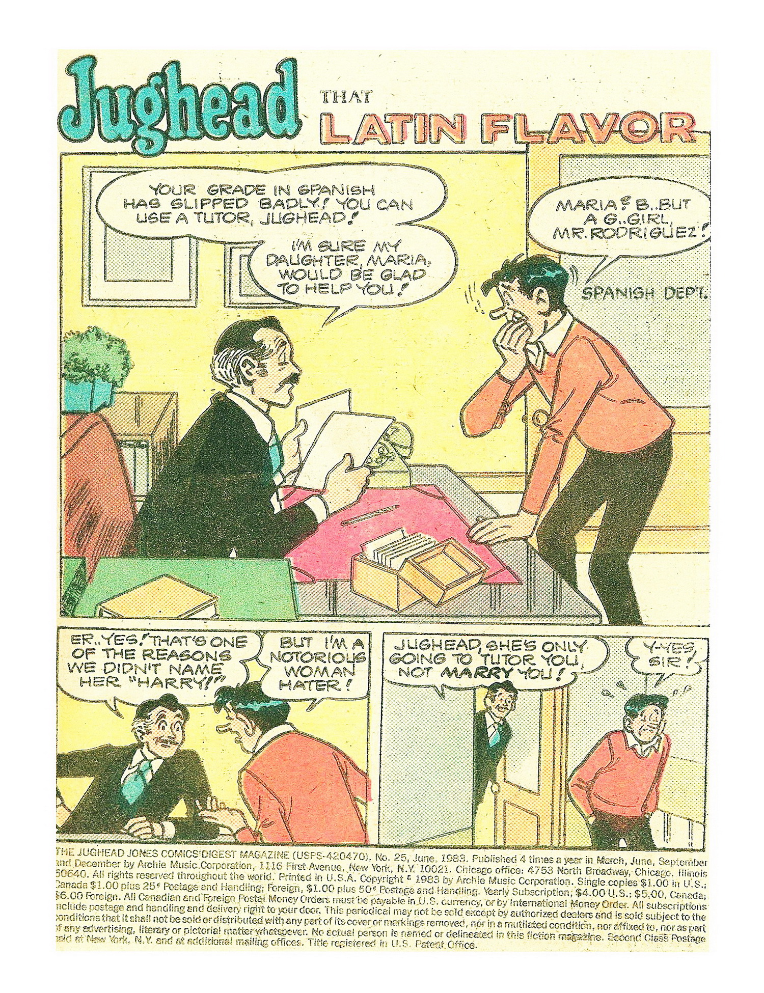 Read online Jughead Jones Comics Digest comic -  Issue #25 - 3