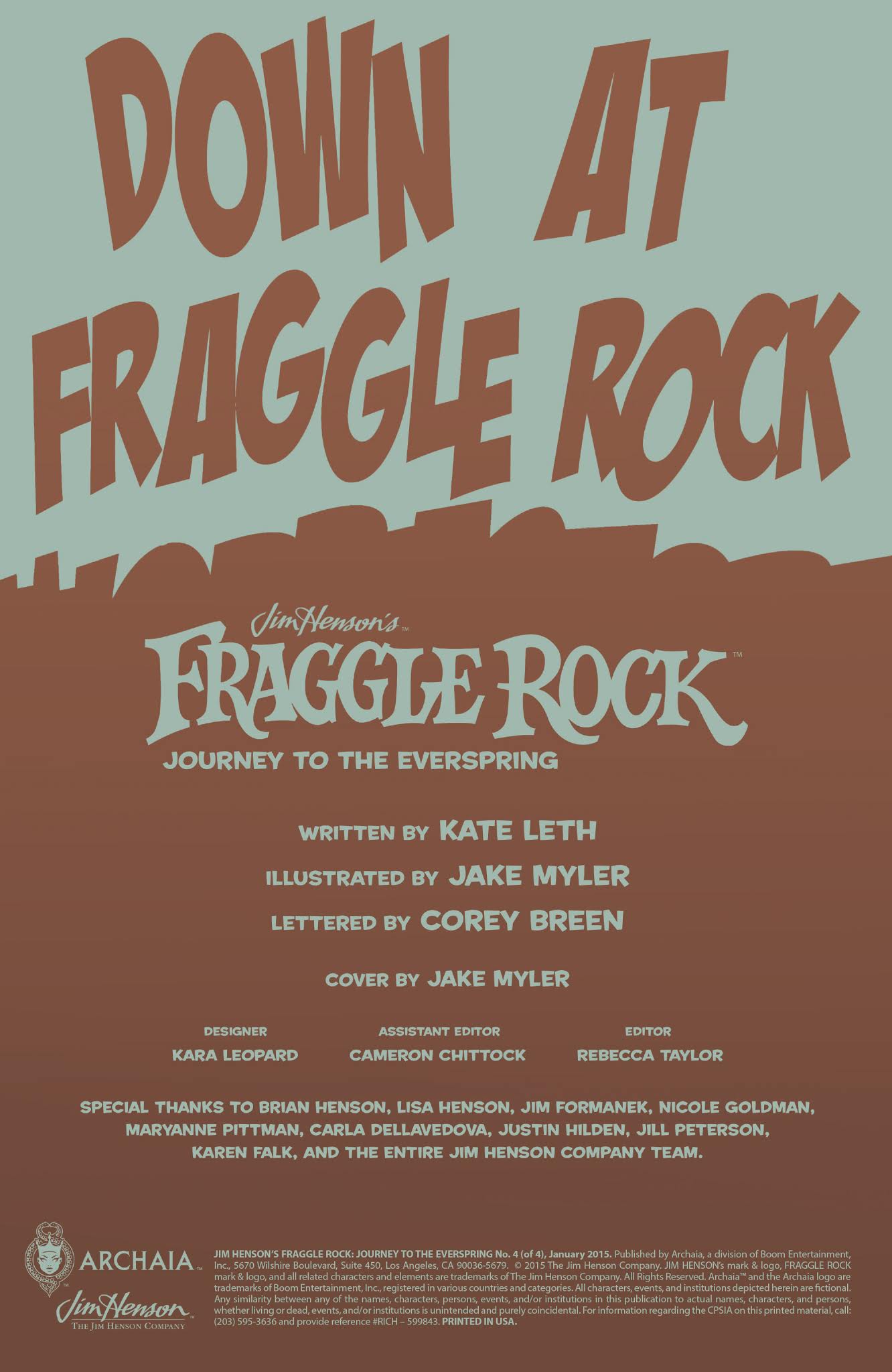 Read online Jim Henson's Fraggle Rock: Journey to the Everspring comic -  Issue #4 - 2
