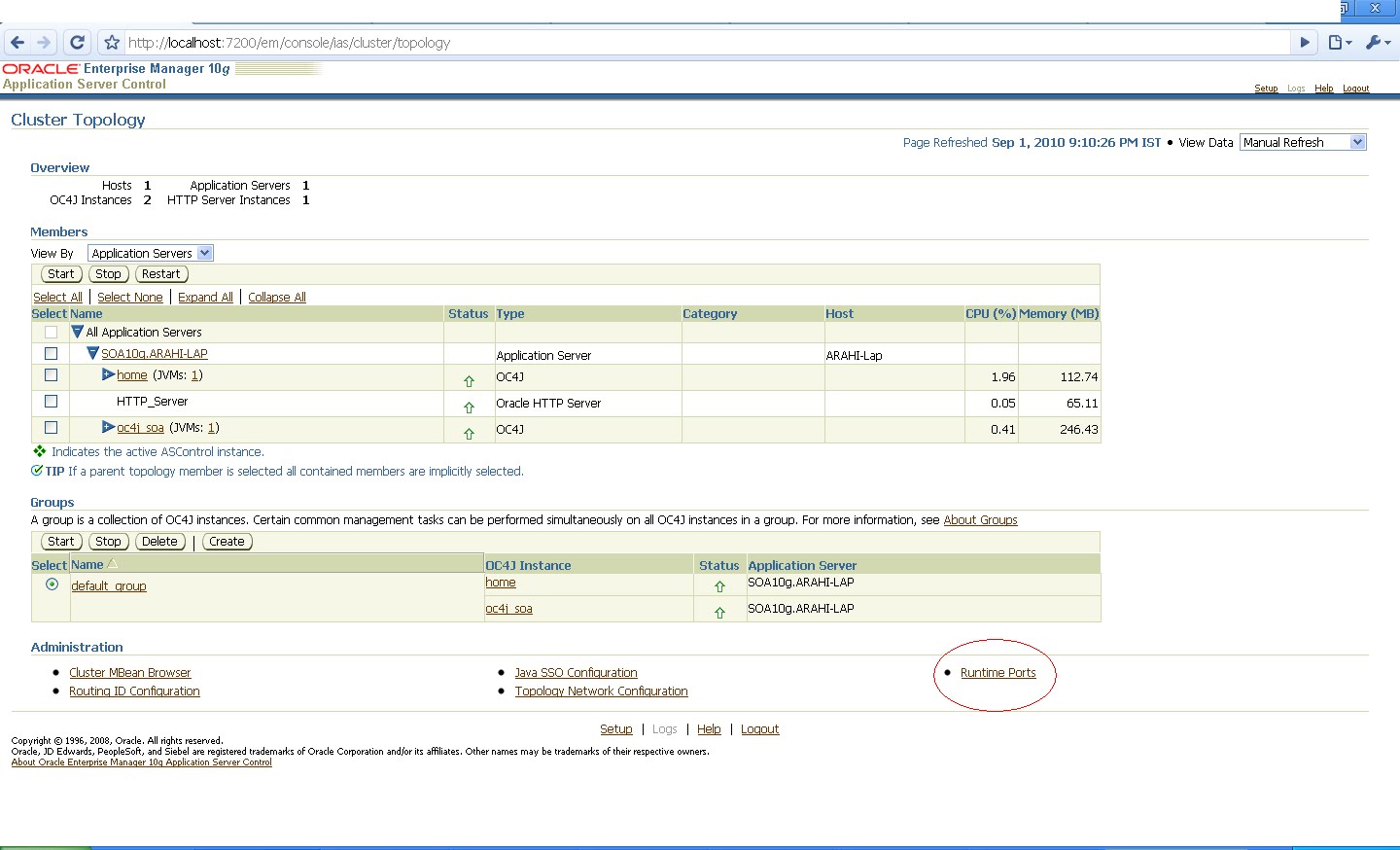 Learning SOA The invocation resulted in an error java.lang.reflect