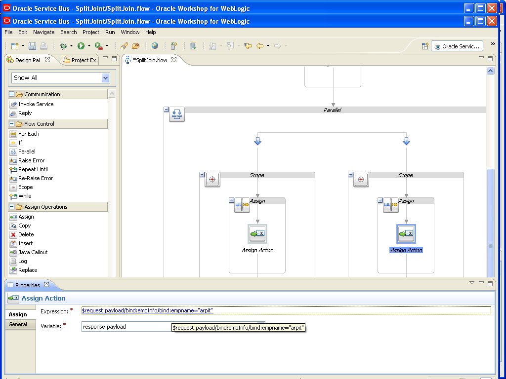 Learning SOA: Split join in Oracle Service Bus