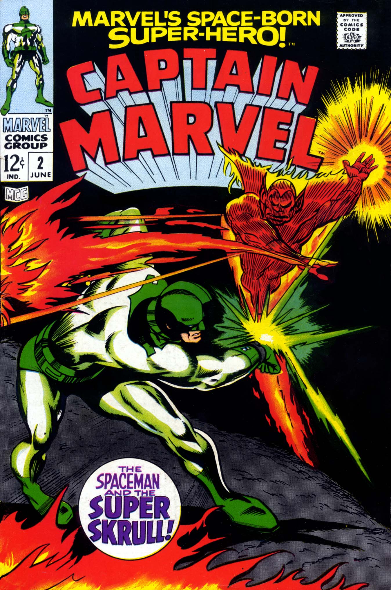 Read online Captain Marvel (1968) comic -  Issue #2 - 1