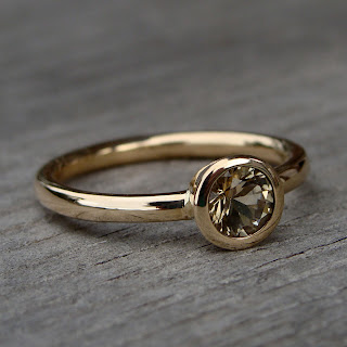 gold citrine ring