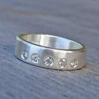 moissanite wedding band