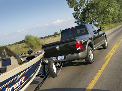 2011 Dodge Ram Outdoorsman Rear Angle View