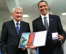 Hon.Barack Obama Received Nobel Peace Prize from Thorbjørn Jagland..!!!