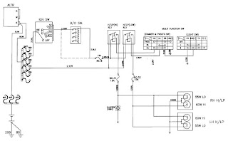Daewoo Korando Head Lamp Schematic and Routing Diagrams | Wiring