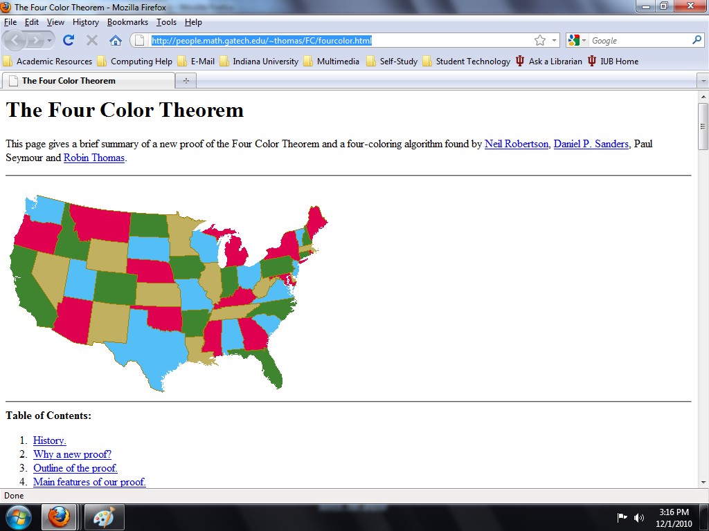 Four Color Theorem