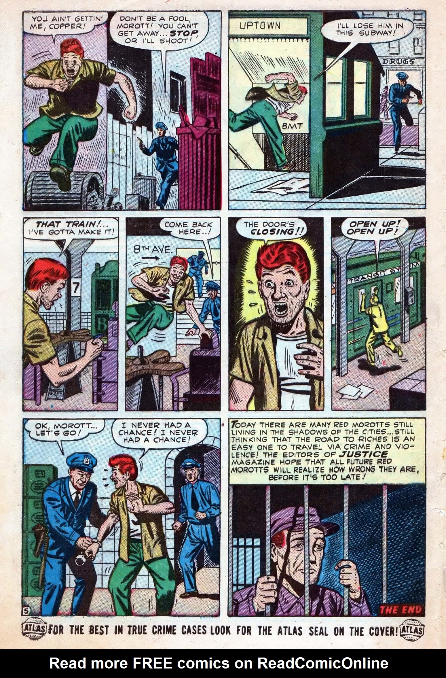 Read online Justice (1947) comic -  Issue #33 - 32