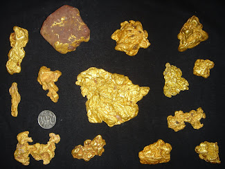 Golden ore samples produced by Eurasian Minerals