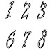 Desenhos de números para colorir. Desenhos para colorir diversos