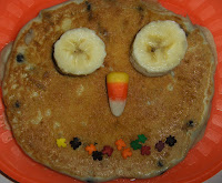 Muffin Tin Monday - Pancake Pumpkin Faces