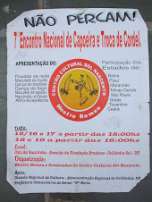 7 Encontro Nacional de Capoeira e Troca de Cordel