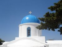 Greek church on Amorgos Island