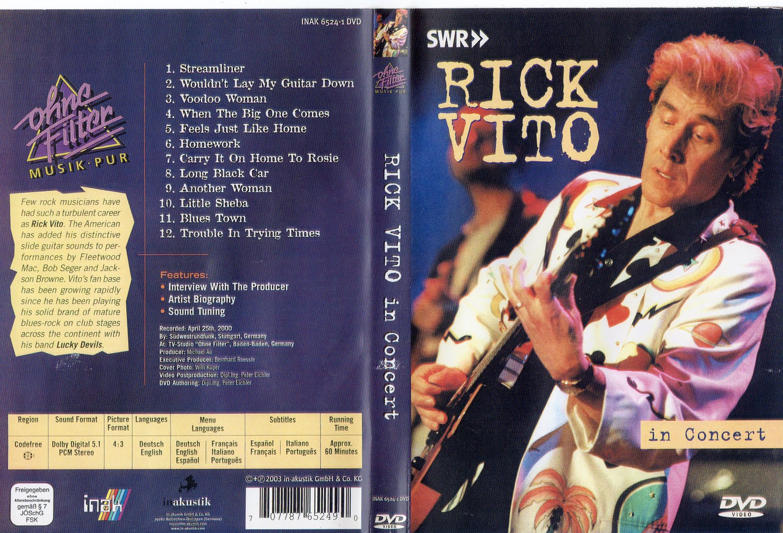 DVD - RICK VITO