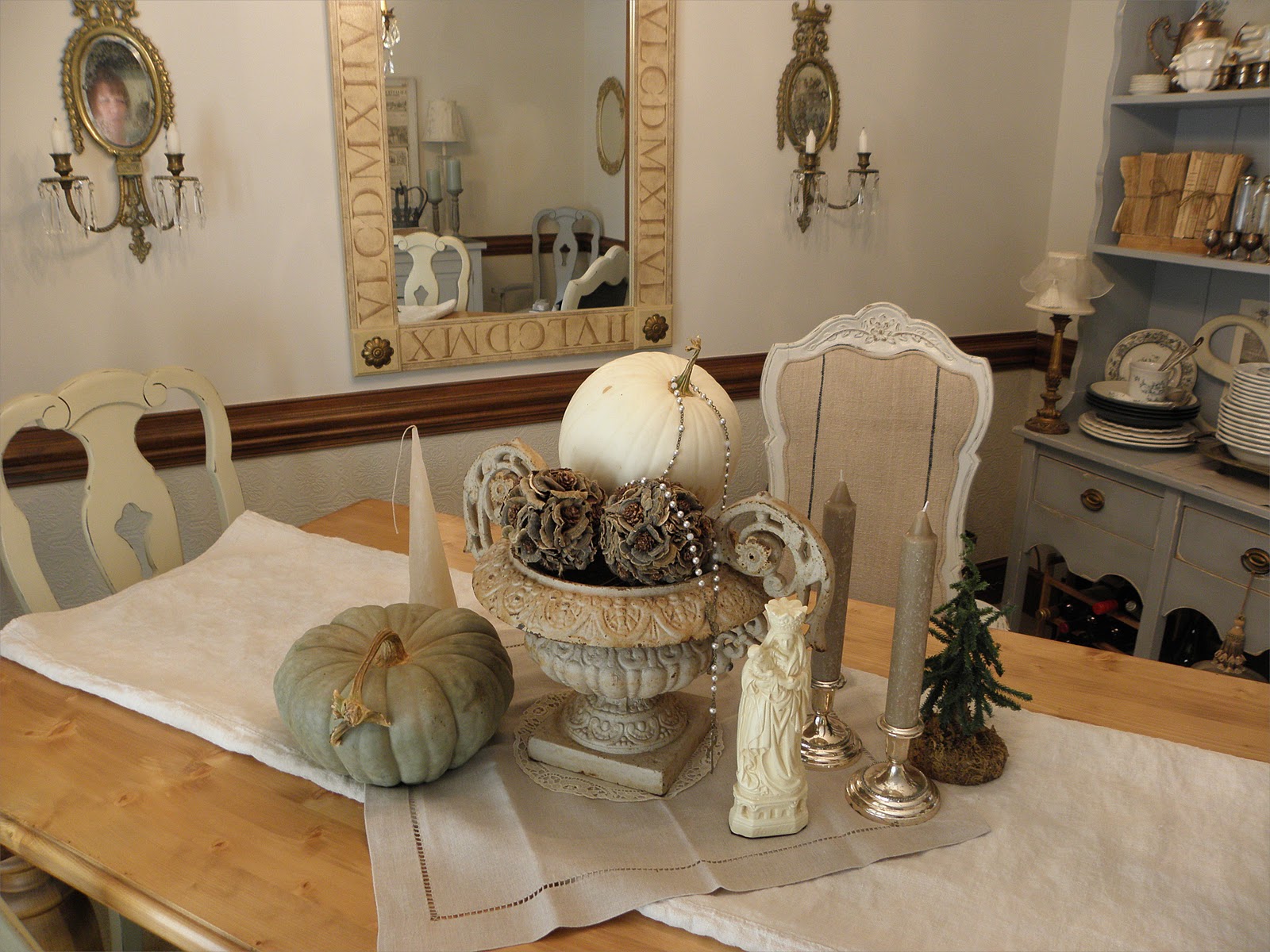 A Breath of Fresh Air Christmas dining room decor....................
