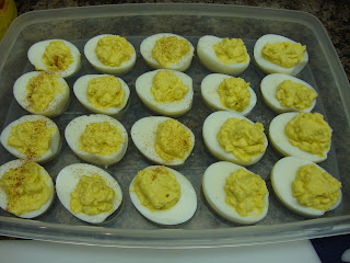 Deviled Eggs are a potluck and holiday tradition. But making hard-boiled eggs can be tricky sometimes. Here is my trick to make them perfect every time. #WomenLivingWell #eggs #easyholidayfoods