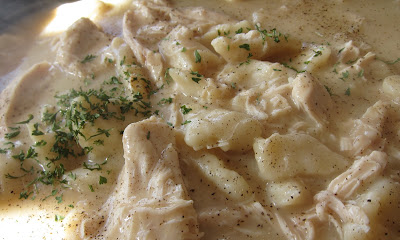 This is the very best Chicken n Dumplings recipe; the perfect comfort food on a chilly fall day. It's so easy to make that you won't believe it. #WomenLivingWell #chickenanddumplings #comfortfood #easydinners
