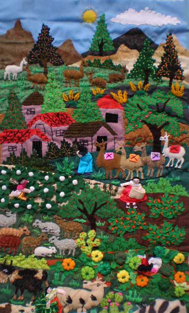 THE MAGIC OF PERUVIAN ARPILLERIA