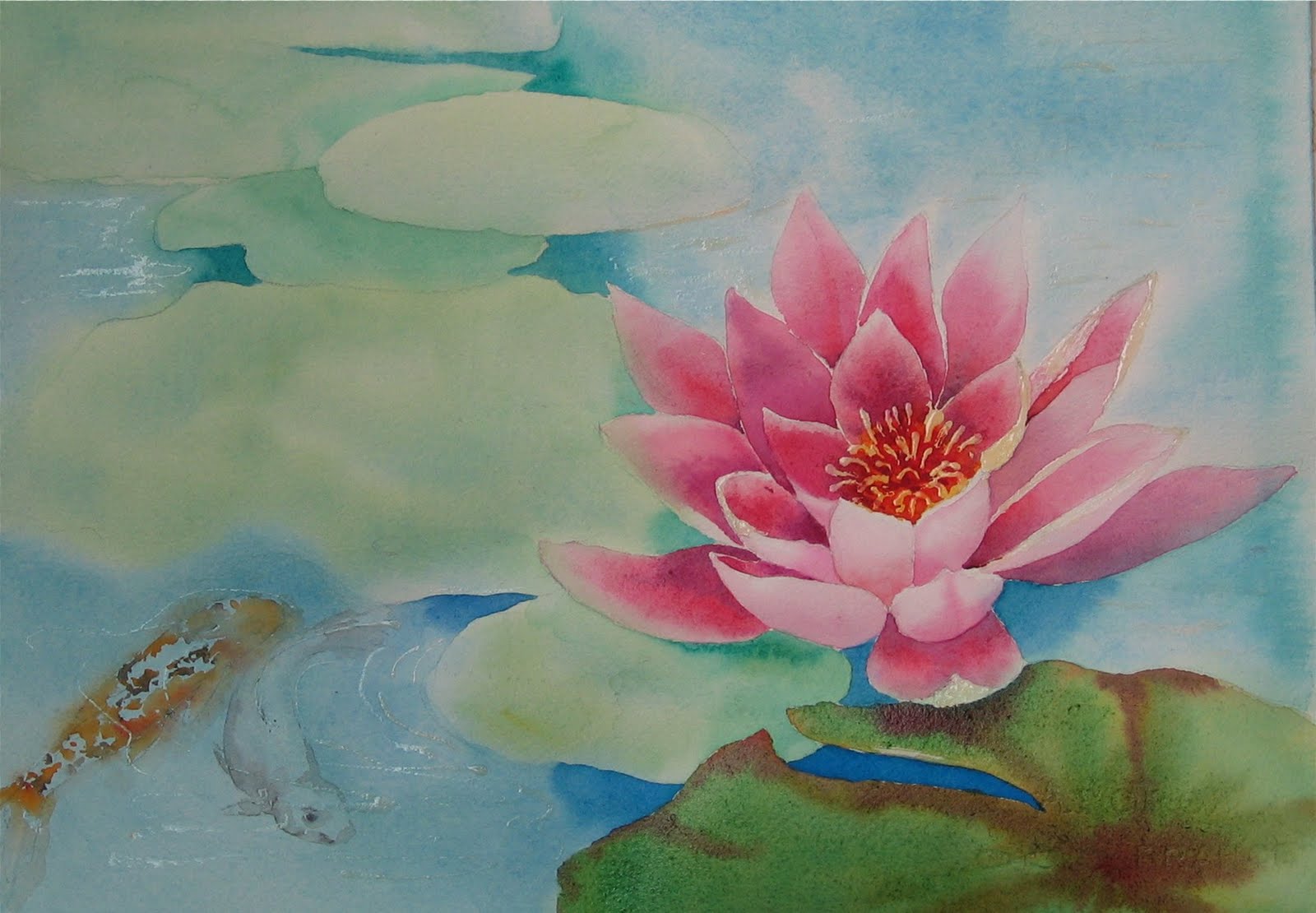 Daily Artwork by Carolyn Jean Thompson Zen Moment watercolor