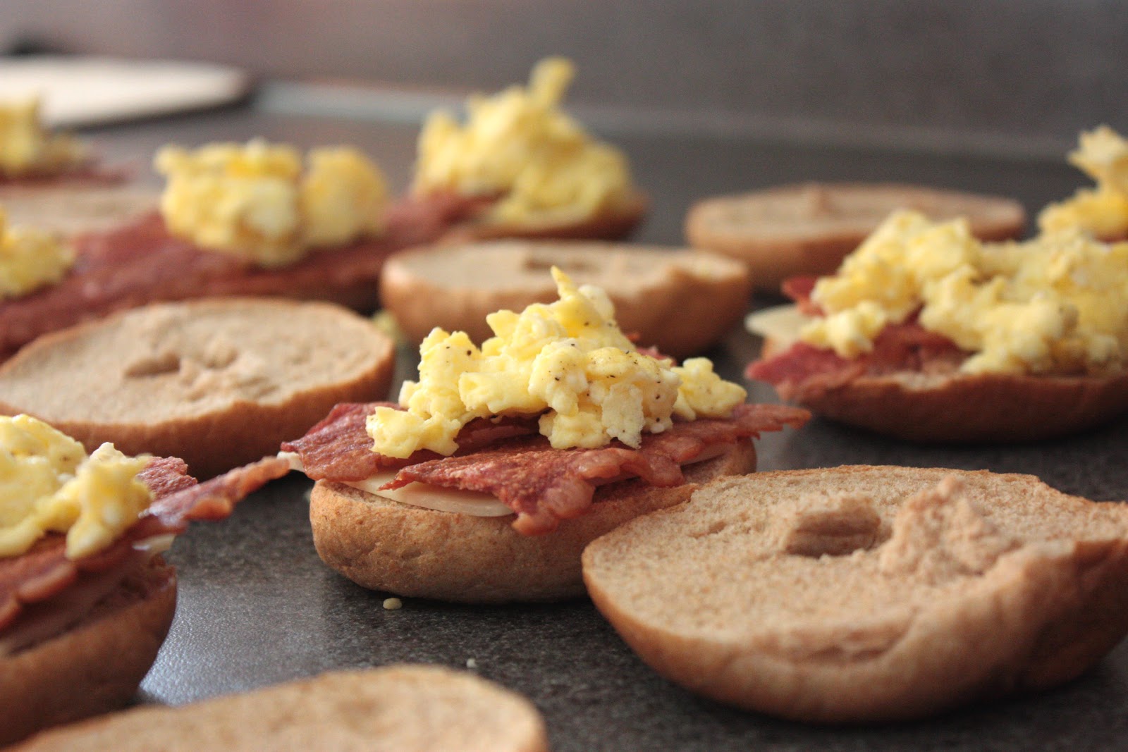Momma Hen's Kitchen Bacon, Egg and Cheese Breakfast Bagels